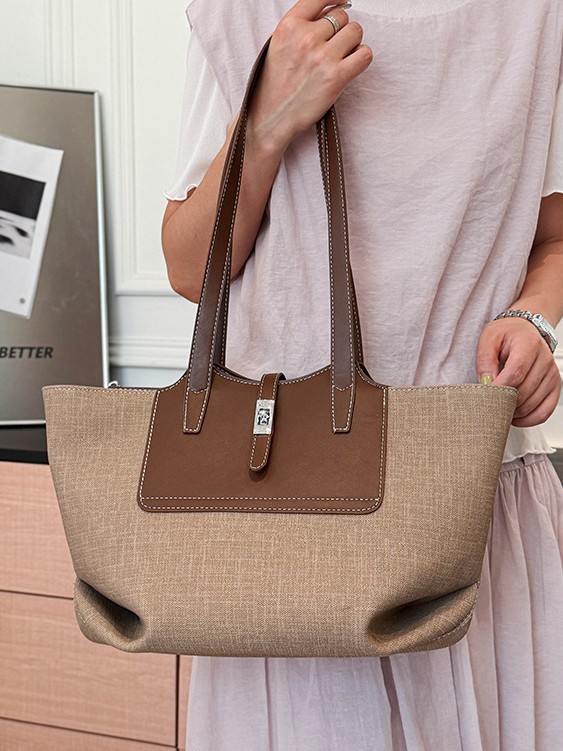 Bolsas para mujeres 2026 comercio exterior nueva moda versátil brazo bolsas de hombro nicho color de gran capacidad de transporte