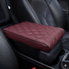 Memory Foam Heightening — Universal Armrest box pad - wavy-memory-foam-armrest-heightening-pad-wine-red
