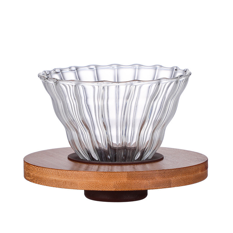 Nuevo conjunto de cafetera de café a mano, taza de filtro de escala doméstica V60 para compartir cafetera de café, cafetera de nubes de vidrio tipo goteo image 9