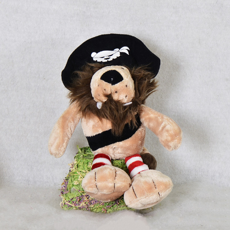 Comercio exterior selva animal pirata León muñeca niños muñeca juguete de peluche garra máquina muñeca transfronteriza al por mayor