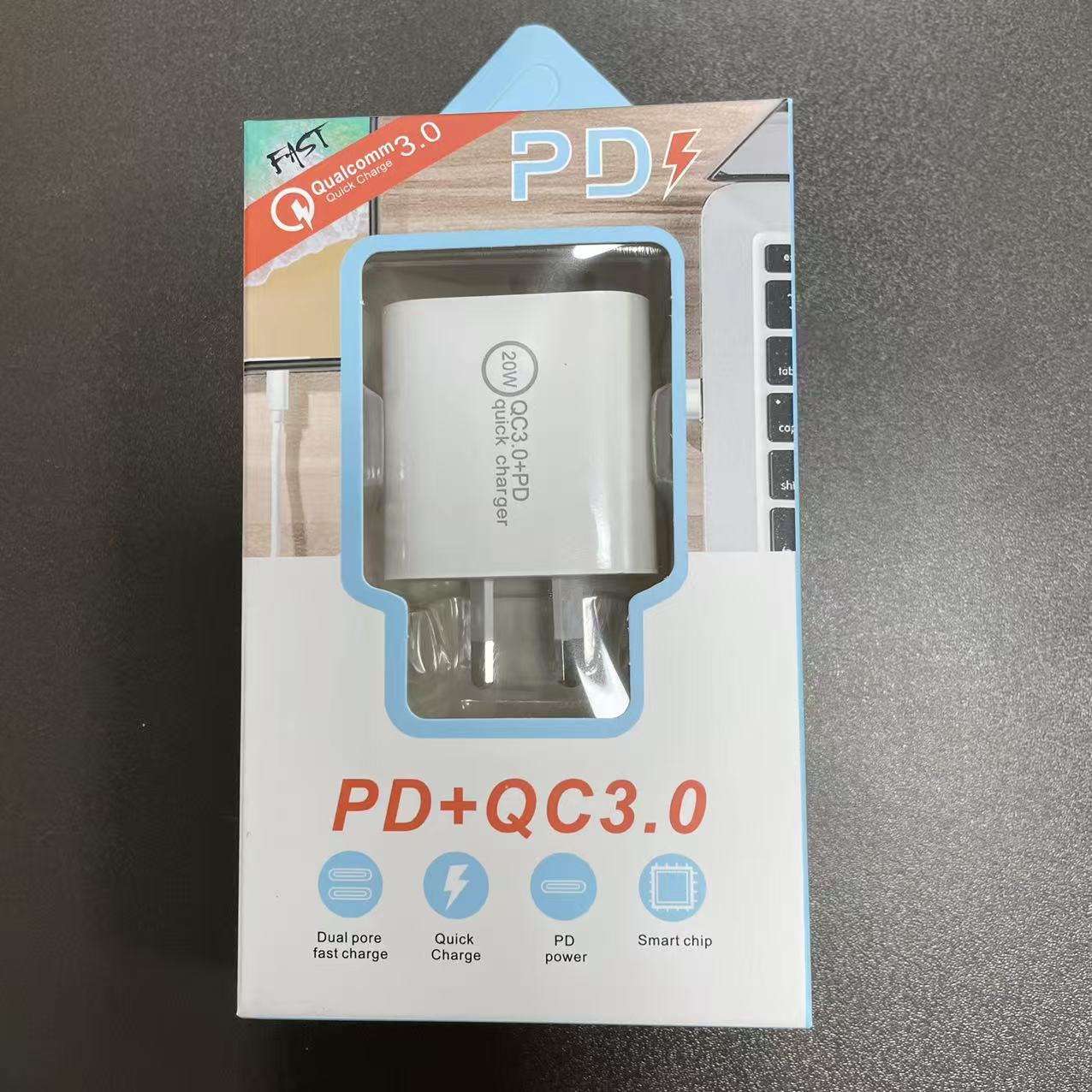 PD20W Carga rápida para iPhone16 Cargador de teléfonos SAA Certificado Adaptador de carga