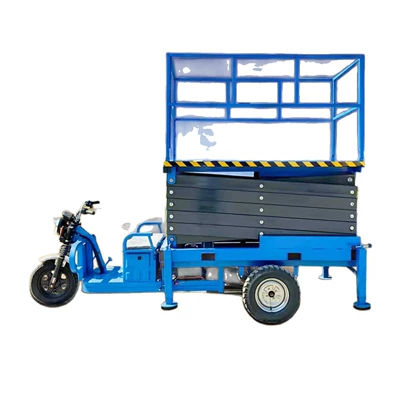 Electric Three-Wheel Lift Truck Mobile | Avtomobil fırlanan platformaları