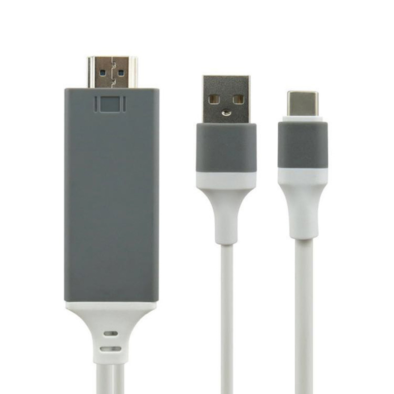 Tipo-C a HDMI4K HD teléfono móvil computadora conectada al proyector de TV misma línea de frecuencia Pantalla de transmisión en vivo misma transferencia de pantalla