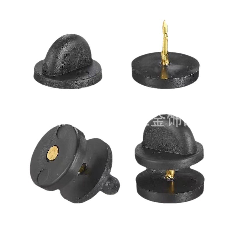 Suministro transfronterizo de cierres de mariposa de plástico, cierres de mariposa amarillos, espigas, accesorios de agujas, joyería de sombreros de mariposa de plástico transparente y ecológico.