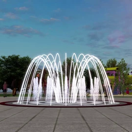 喷泉水景;水底灯