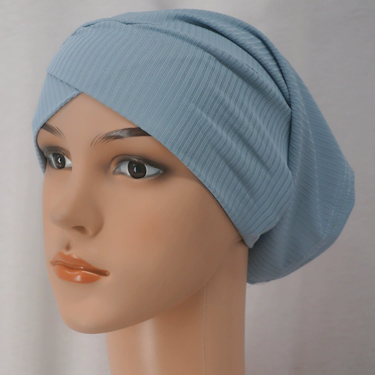 Плоский цялый клок wholesale pit strip sweat cloth forehead cross cap elastic good base cap Muslim ladies Arabic tube cap