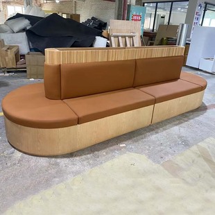 Milk Tea Shop Table and Chair Combination, Cafe Booth Sofa, Dessert Flower Trough Shop, Negotiation, Leisure Bench, Wall-Mounted Commercial Use