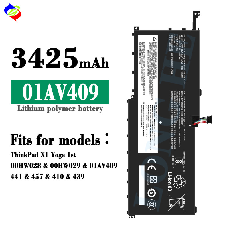 For Lenovo hinkPad X1 Yoga 1st/00HW028/00HW029 laptop battery 01AV409
