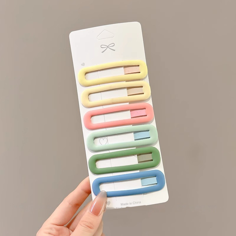 Simple abrazadera de cabello esmerilado BB clip lateral roto clip de cabello de frisa clip de cabello de cabeza de mujer clip de cabello de tocado clip de cabello