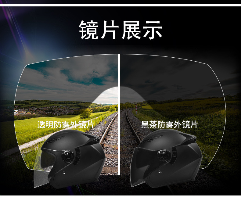 Dot Certified Ad Motorcycle Helmet for Men and Women, Suitable for All Seasons, Electric Vehicle Safety Helmet with Led Tail Light