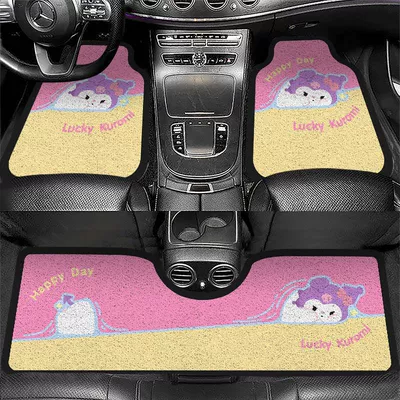 Avtomobil döşəmə paspasları — Cartoon Car Floor Mats - zx-cute-cartoon-car-floor-mats-10-5060-front-foot-wire-loop-self-cut