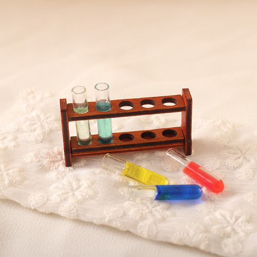 Miniature food toy color test tube 1:12 minutes ob11 dollhouse life scene bjd accessories dollhouse diy