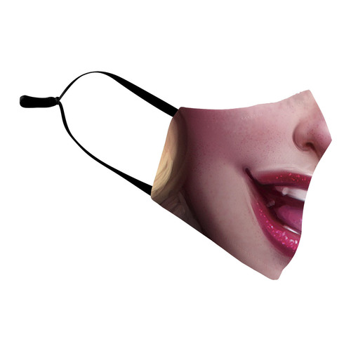 Outdoor Adult Anti-Insect Breathable Adjustable Washable Game Simulated Funny Face Print Lifestyle Women