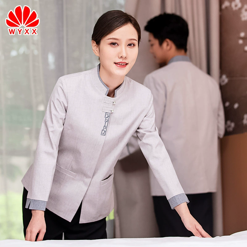 Уборка тетя комбинезоны с длинным рукавом женская осенняя и зимняя одежда Больничная недвижимость Отель PA уборка отеля костюм персонала