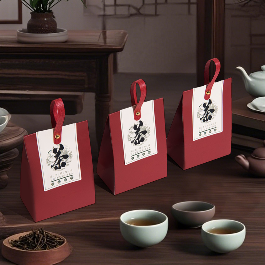 现货批发茶叶礼品袋定  做独立小包装袋定  制分装茶礼盒空盒E18