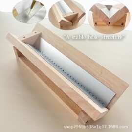 竹木装纸张文件装订器书籍爱好者打孔支架木质装订器打孔器