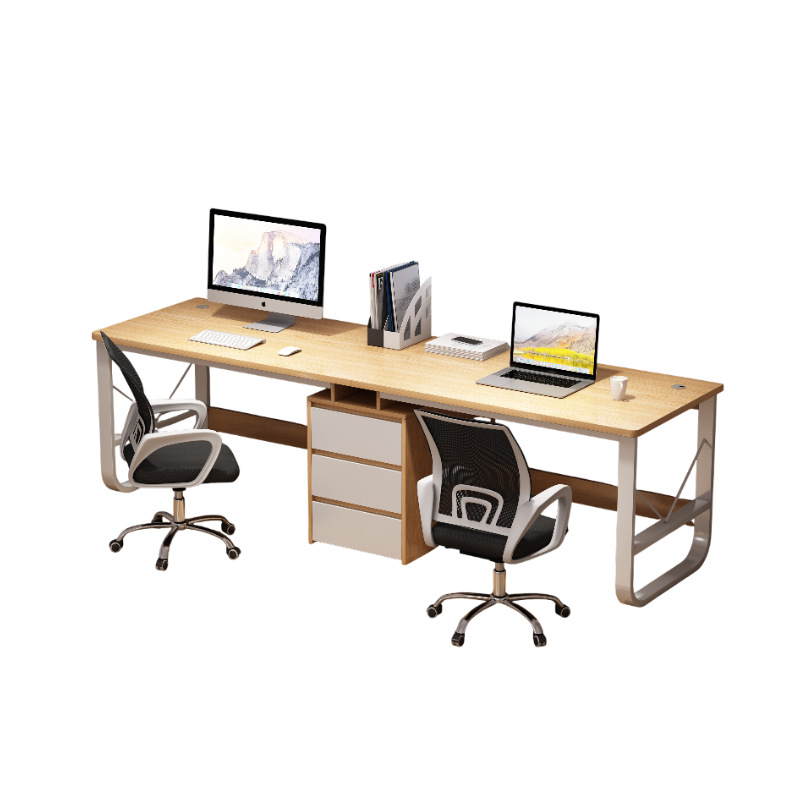 Mesa de oficina oficina multipersonal personal personal con cajón simple mesa de trabajo de doble mesa de computadora simple