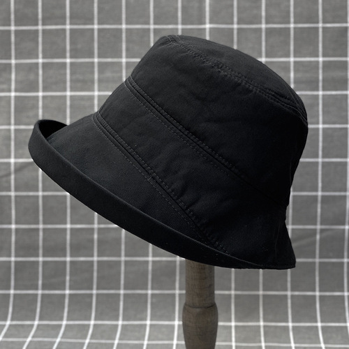 Japanese-style soft cotton hat, spring/summer rolled brim sun protection cloth hat for women, fisherman's hat, sun hat, casual bucket hat to cover face