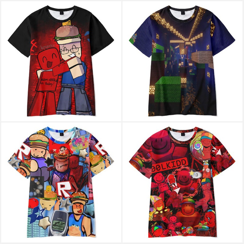 3D New Product Roblox Forsaken Gubby Short-Sleeved T-Shirt Printed Adult and Children's Clothing Summer