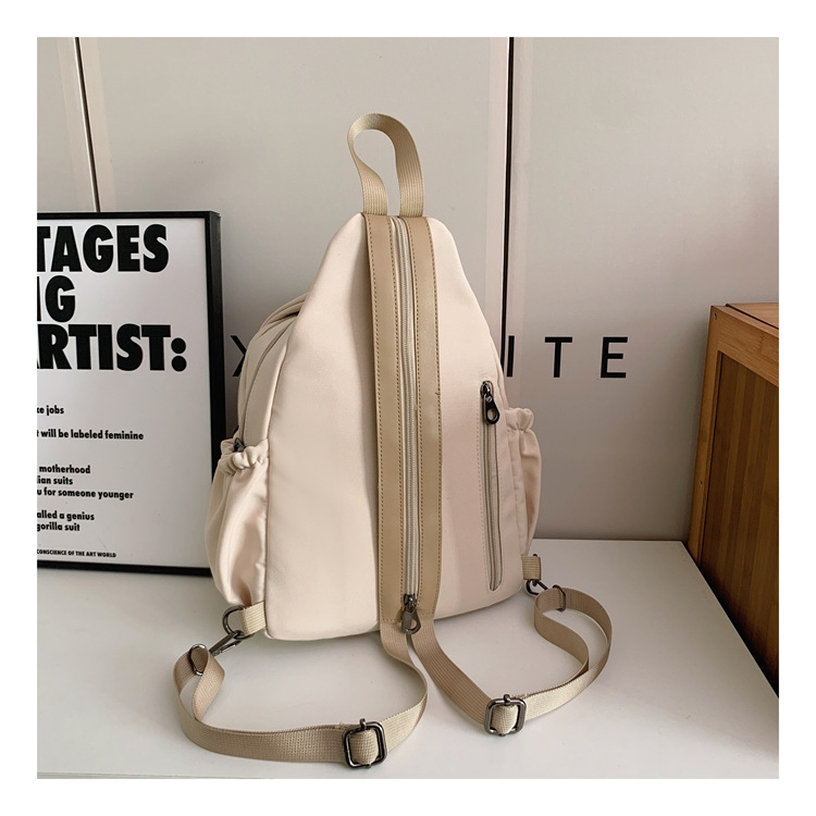 Cross-border women's multi-functional backpack, canvas chest bag, single-shoulder crossbody bag, multi-layered casual large-capacity bag undefined