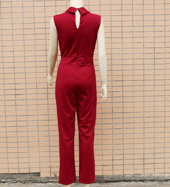 441g Weight Full Length Pants Length Polyester Fabric Type Mid Waist Waist Line Jumpsuits Pants Type Stretchy Elasticity Bodysuits Tops Type Business, Daily Occasion Regular Fit Fit Type Solid Color Pattern Summer Season Women's Gender Zipper Design Classic Style Style Wholesale Women's Classic Style Solid Color Zipper Bodysuits 1