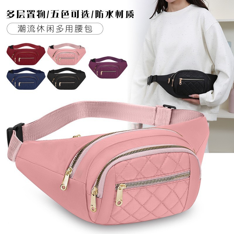 Korean Style Multi-use Waist Bag Girl Street Fashionable Chest Bag New Oxford Cloth Cash register Bag Outdoor Leisure Travel Storage Bag Korean Style Multi-use Waist Bag Girl Street Fashionable Chest Bag New Oxford Cloth Cash register Bag Outdoor Leisure Travel Storage Bag