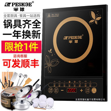 电磁炉家用2025新款节能火锅炒菜锅一体全套小型电池炉灶