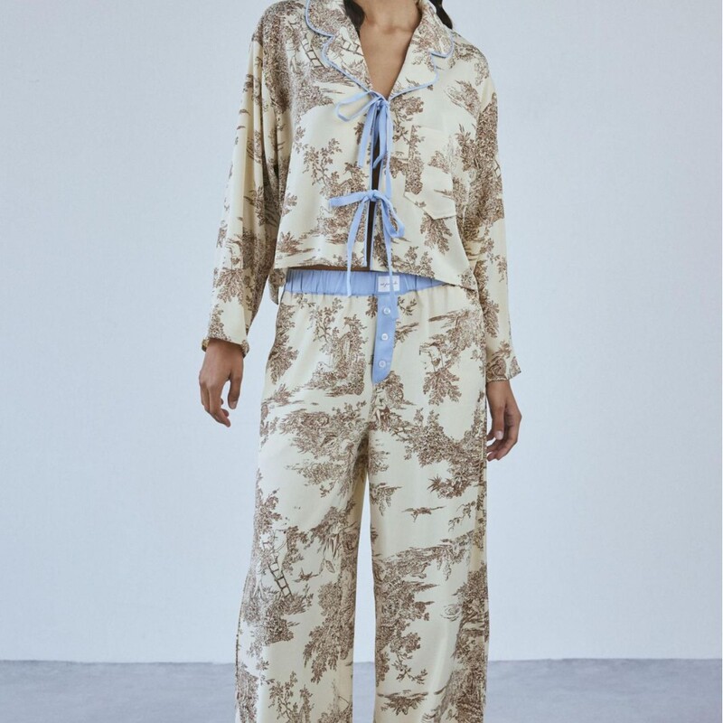 2024 New Amazon AliExpress Long Printed Women Pajamas suit Long Sleeve Trousers 2024 New Amazon AliExpress Long Printed Women Pajamas suit Long Sleeve Trousers