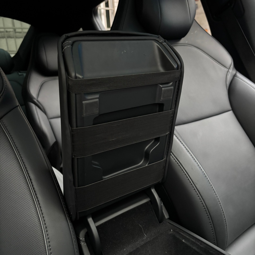 Cross-Border Bestseller Suitable for Tesla Model 3/Y/Yl, Special Center Console Armrest Box Pad, Leather, Thickened and Elevated