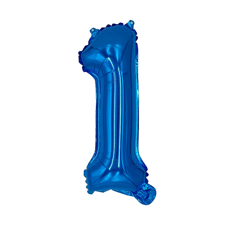 Transfronterizo inswind 16 pulgadas globo de aluminio digital verde blanco azul Año Nuevo letras de Año Nuevo pequeño globo digital