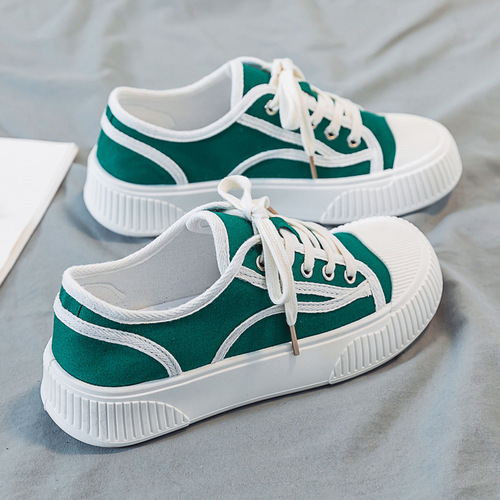 Cotton Shoes for Women 2024 New Spring and Autumn Style Versatile Platform Shoes with Thick Soles Casual Cotton Shoes One-time Delivery