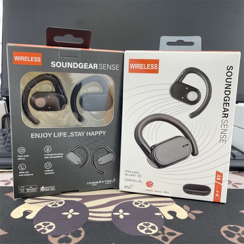スポット IP54JB SOUNDGEAR Bluetooth スポーツ ワイヤレス ヘッドセット イヤーフック オープンタイプ 非インイヤー|undefined