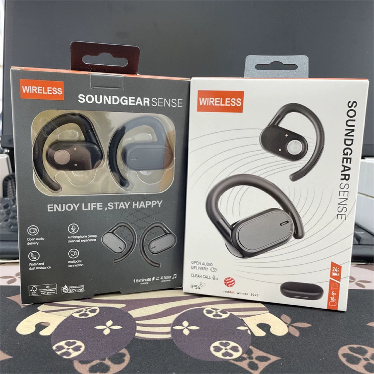 Spot IP54JB Soundgear Yinyue Circle Bluetooth Спортивные беспроводные наушники с открытым -мягким
