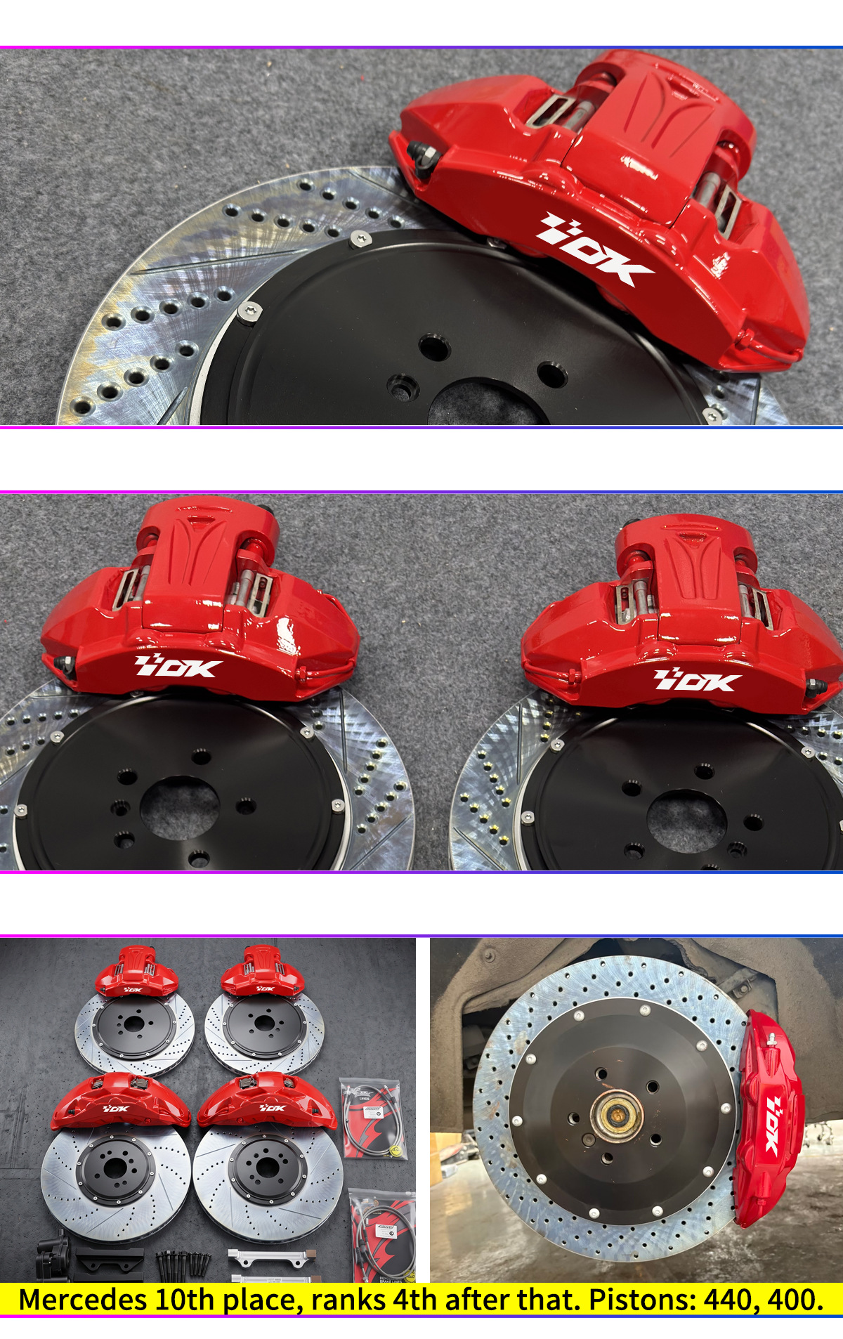 Suitable for Ford Everest F150 Ranger 10-piston 412/420/440mm brake calipers