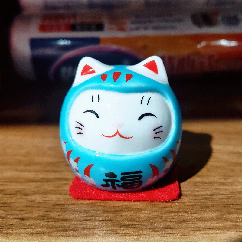 행운의 행운 고양이(파란색)