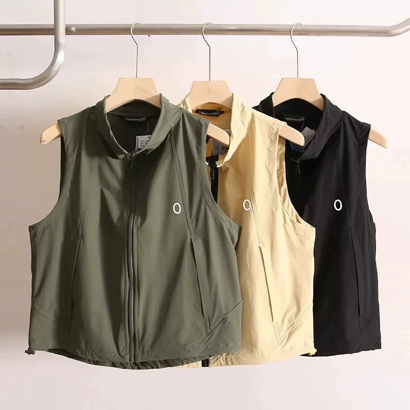 Горная система прилива! Новая пара жилет летом тонкий открытый спорт досуг сплошной цвет без рукавов