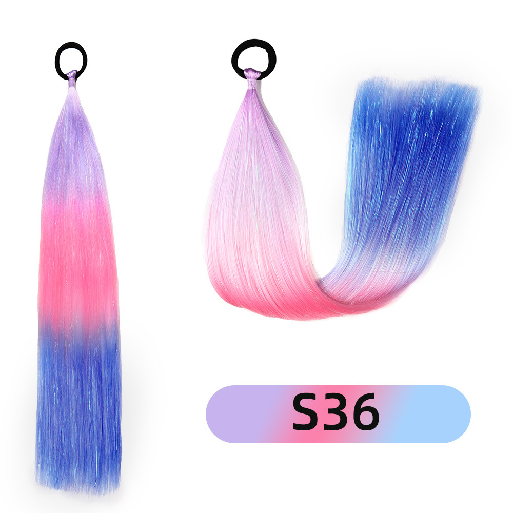 Venta al por mayor de hilo de oro y plata para comercio exterior, para pelucas y coletas de rastas EZ, de un solo hilo, con degradado de colores, para cabello trenzado DIY, hilo láser y trenzas grandes.