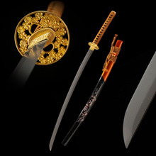 外贸批发碳素钢日本刀东洋高硬度武士长刀居合刀剑katana未开刃