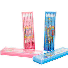 批发六一儿童节小学生塑料透明铅笔盒文具套装幼儿园生日礼物奖品