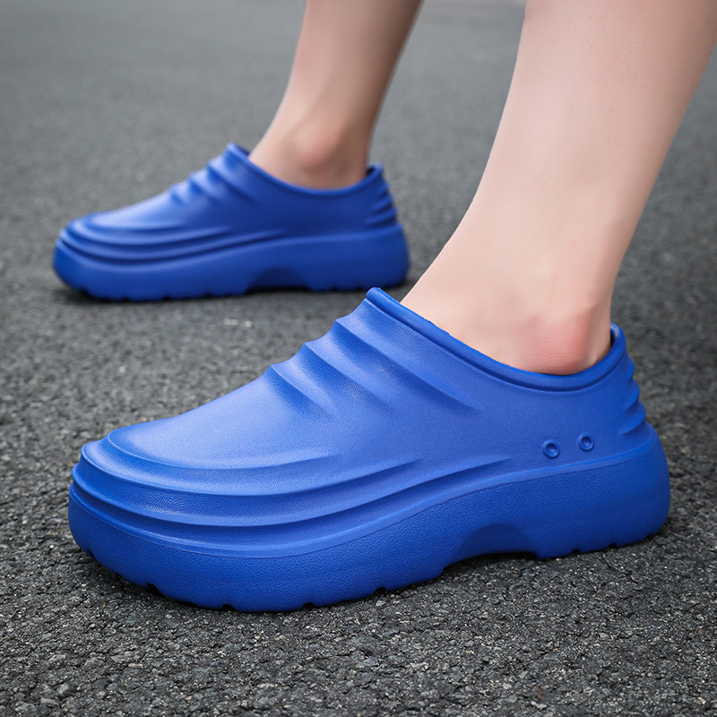 Zapatos de cocinero para hombre de verano impermeable y antideslizante zapatos de cocina para hombre negro para trabajar zapatos de hombre