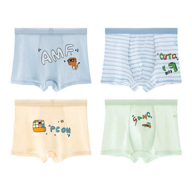 Шелковое летнее белье для мальчиков, детские антисептические тонкие штаны, шорты