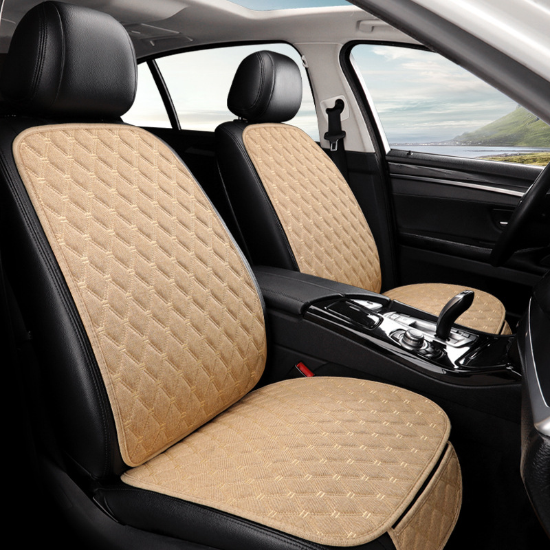 Cojín del asiento del coche cuatro estaciones universal de cinco asientos de lino de tres piezas cubierta del asiento del coche comercio exterior estilo de venta caliente