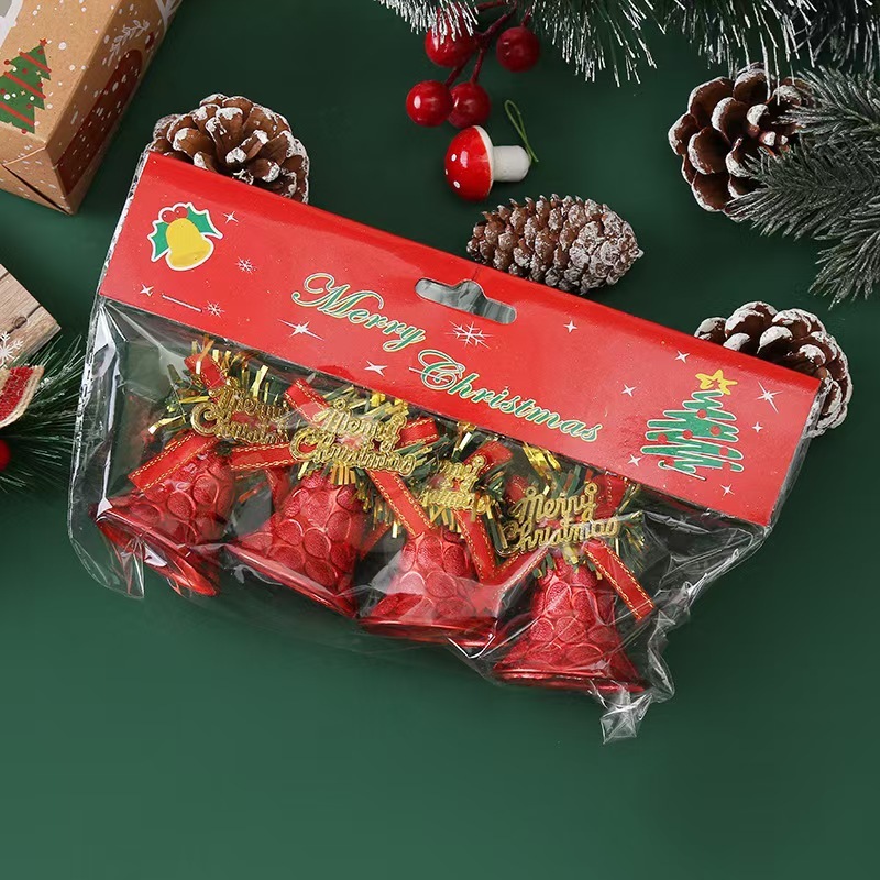 クリスマス装飾品英語蝶結びベルペンダントクリスマスツリーシーンアレンジアクセサリークリスマス装飾品|undefined