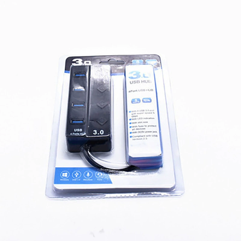 USB 2.0/3.0 SEV хаб для ноутбука, четыре порта с независимыми выключателями, расширение док-станций