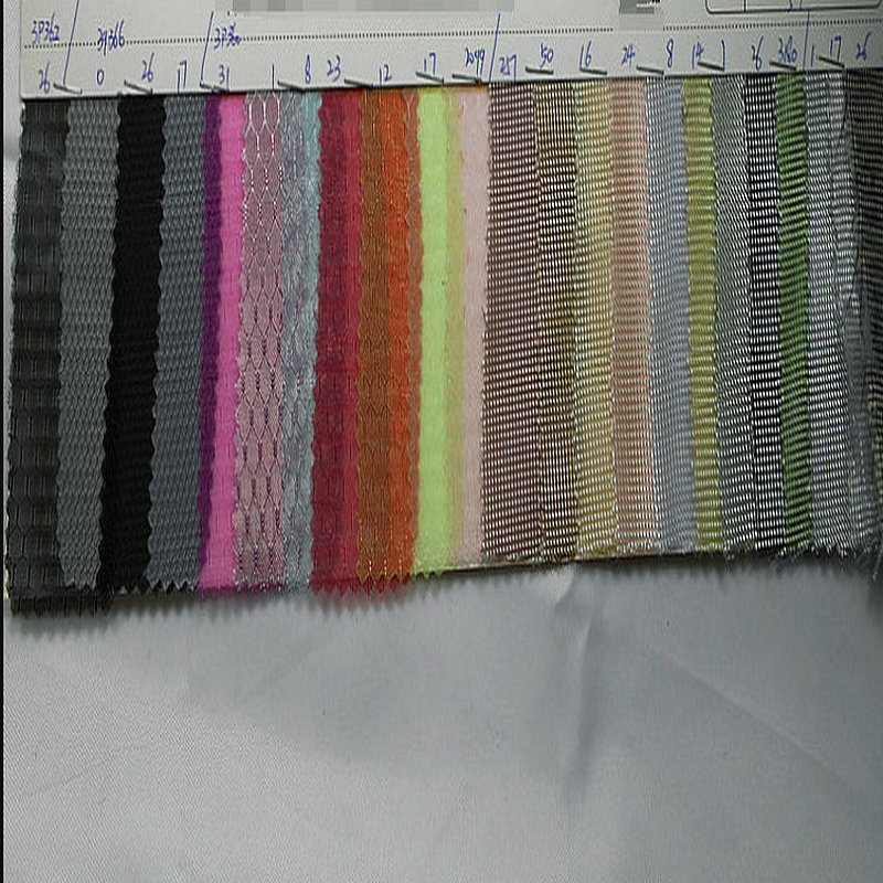 新款尼龙电镀金银网网眼布 尼龙沙网菱形网足球格网布 电子网面料