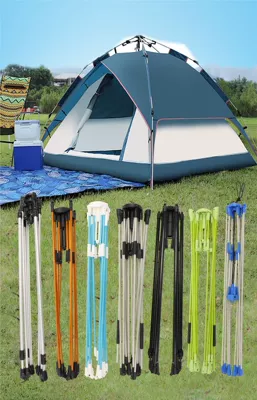 Manufacturers Supply Fiberglass Pole Tent Bracket 5.0MM High Strength Solid Boat Canopy Pole Automatic Tent Bracket