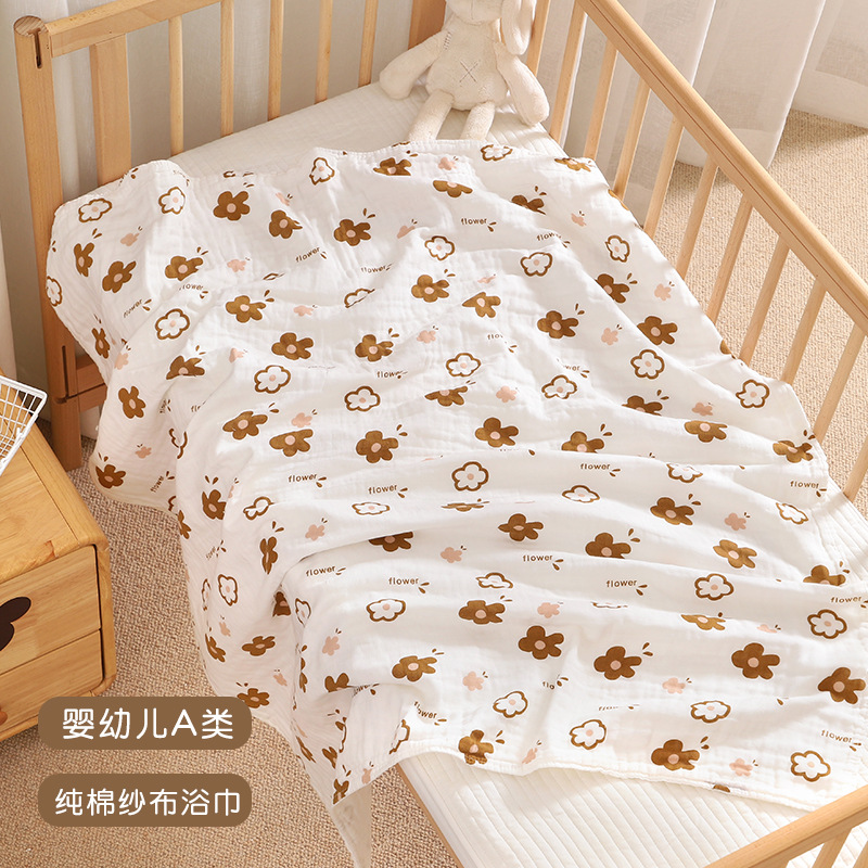Rouyun gauze bath towel newborn baby super soft cotton absorbent newborn baby children pure cotton blanket bath quilt