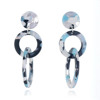 Demi-season acrylic earrings, chain