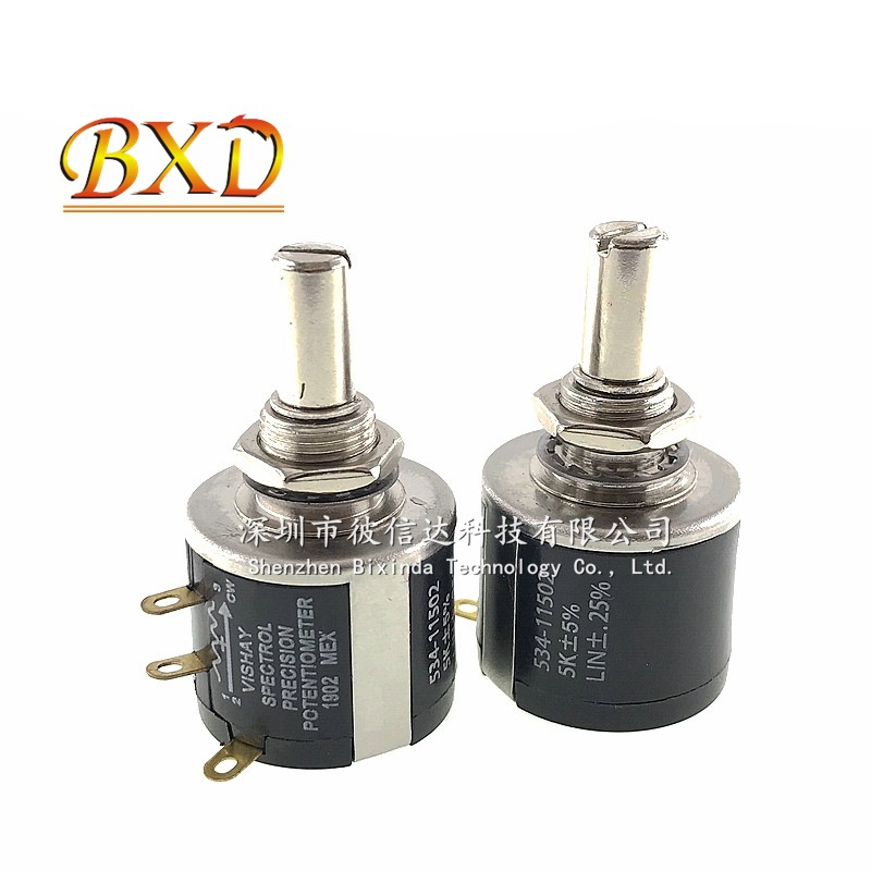 精密线绕电位器 2W 534-11501 500R 534-1-1 500欧 VISHAY 全新