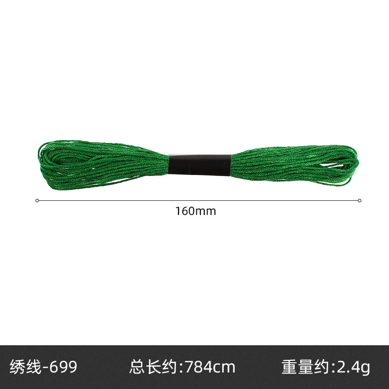 Hilo de punto de cruz de 42 colores, hilo de bordado de poliéster y algodón, bordado puntual, bordado de punto, bordado de punto de cruz